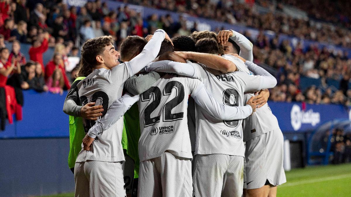 El Barça remontó ante Osasuna y será líder hasta después del Mundial