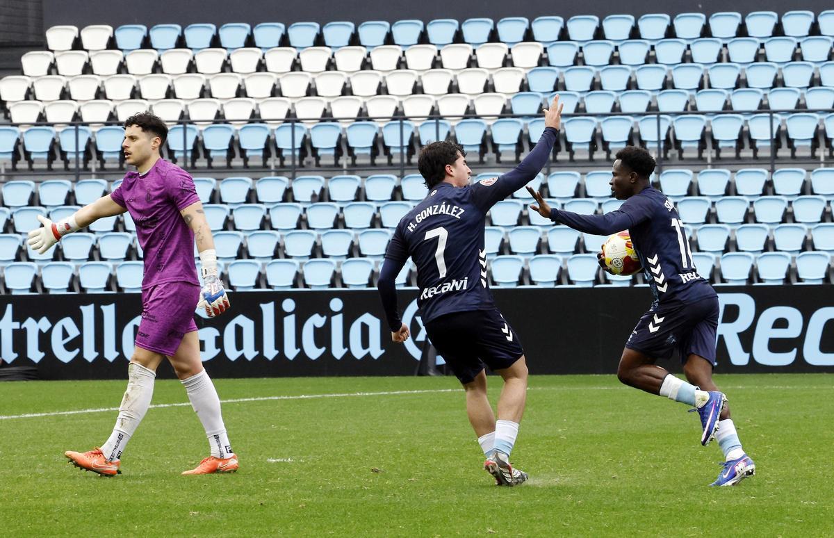 Remontada del Celta Fortuna ante el Avilés