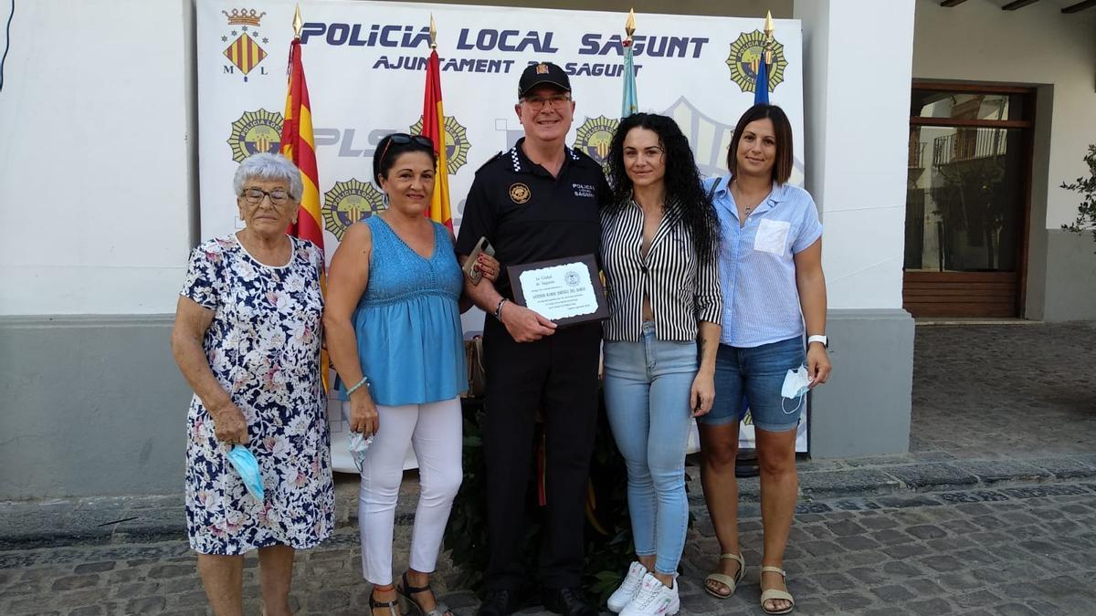 Acto institucional de la Policía Local en Sagunt.