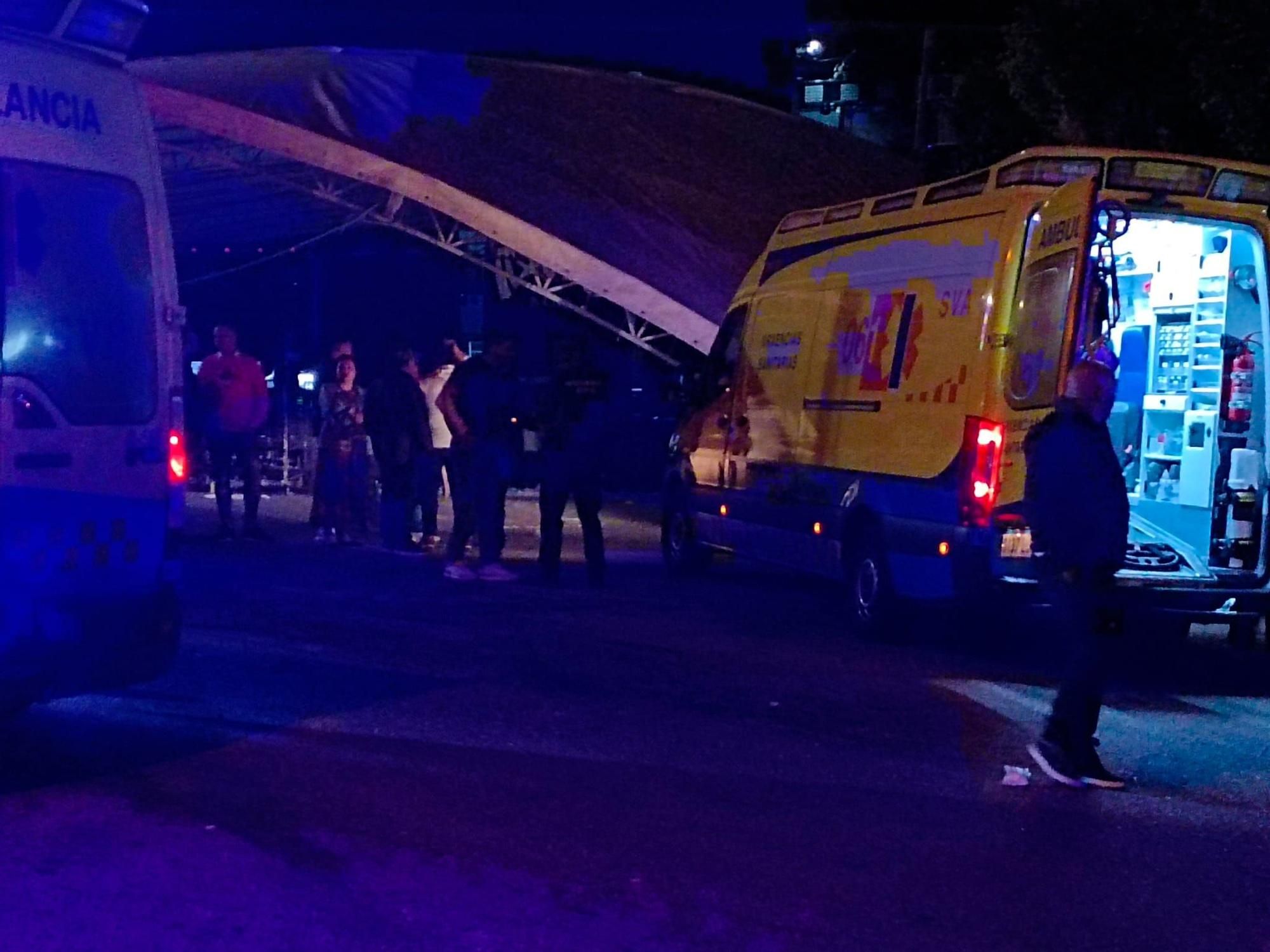 Doce heridos en un atropello múltiple durante una verbena en Vilanova de Arousa