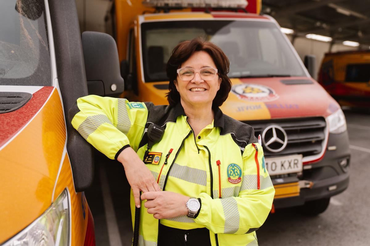 Ceferina Cuesta, primera médica del Samur de Madrid.