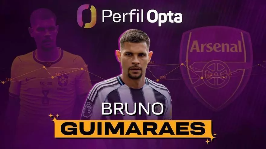 Perfil Opta - Bruno Guimarães, el nuevo maestro del Arsenal