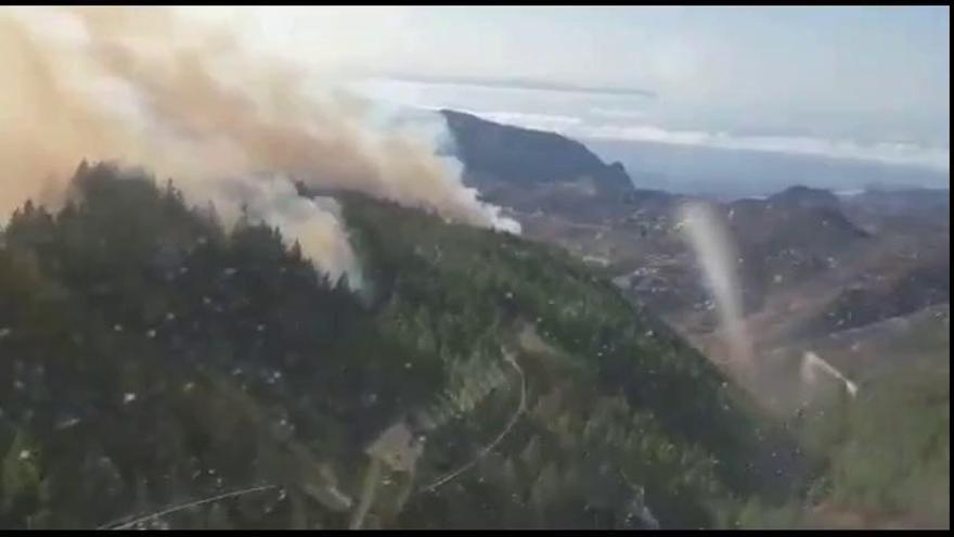 El incendio de Gran Canaria, desde las alturas