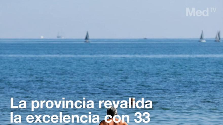 33 banderas azules para las playas de la provincia