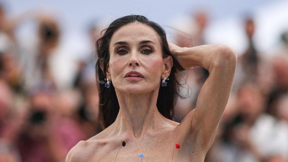 DEMI MOORE | Cannes y el regreso del fantasma de la delgadez extrema