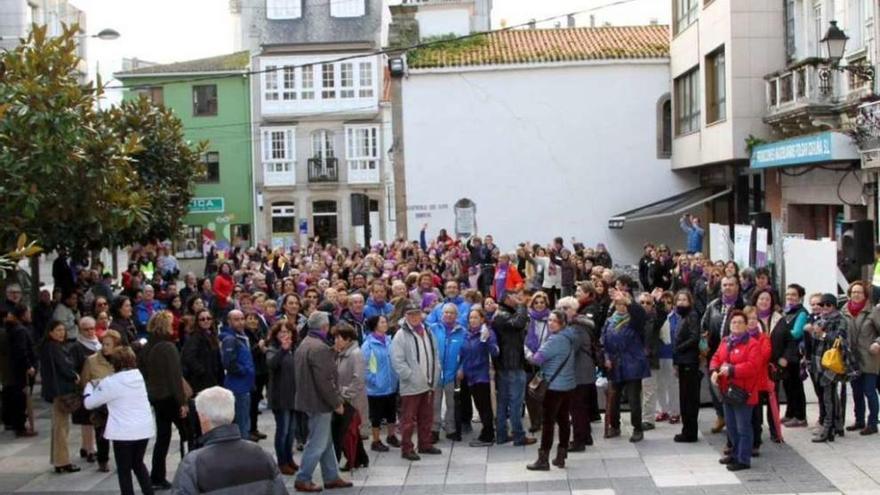 Más de trescientos participantes en la Andaina contra a Violencia de Xénero