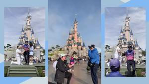 Pedidas de mano espontáneas en Disneyland: una salió bien y en la otra se produjo un saqueo del anillo.