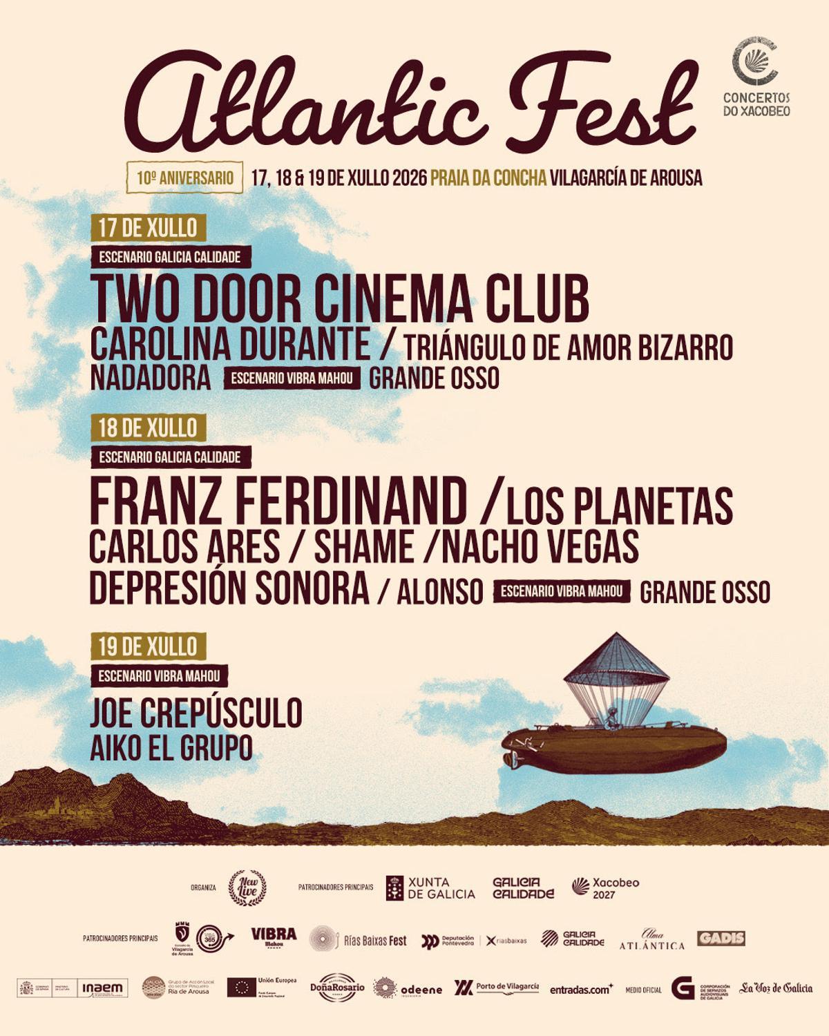 Cartel completo de este décimo aniversario.