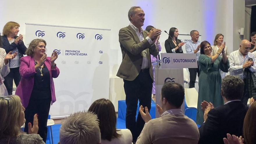 Presentación de la candidatura del PP, ayer en Arcade.   | // FARO