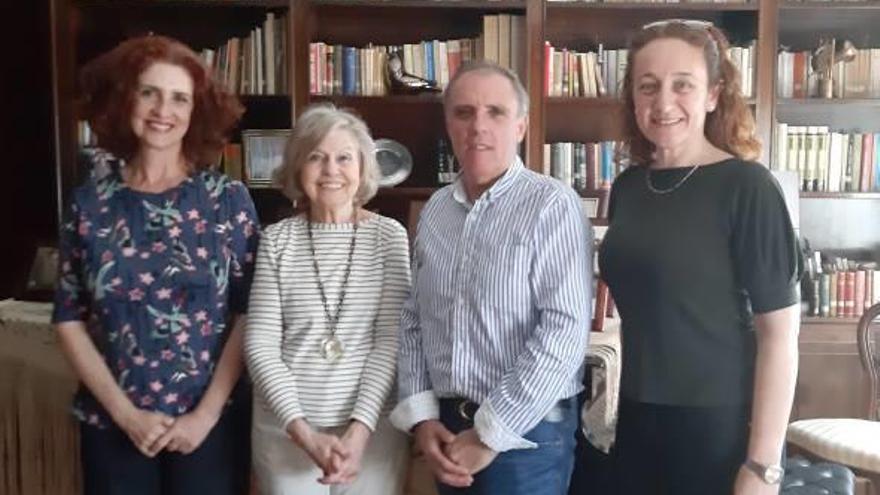 Miembros de Passió en Madrid, con la hija del maestro.