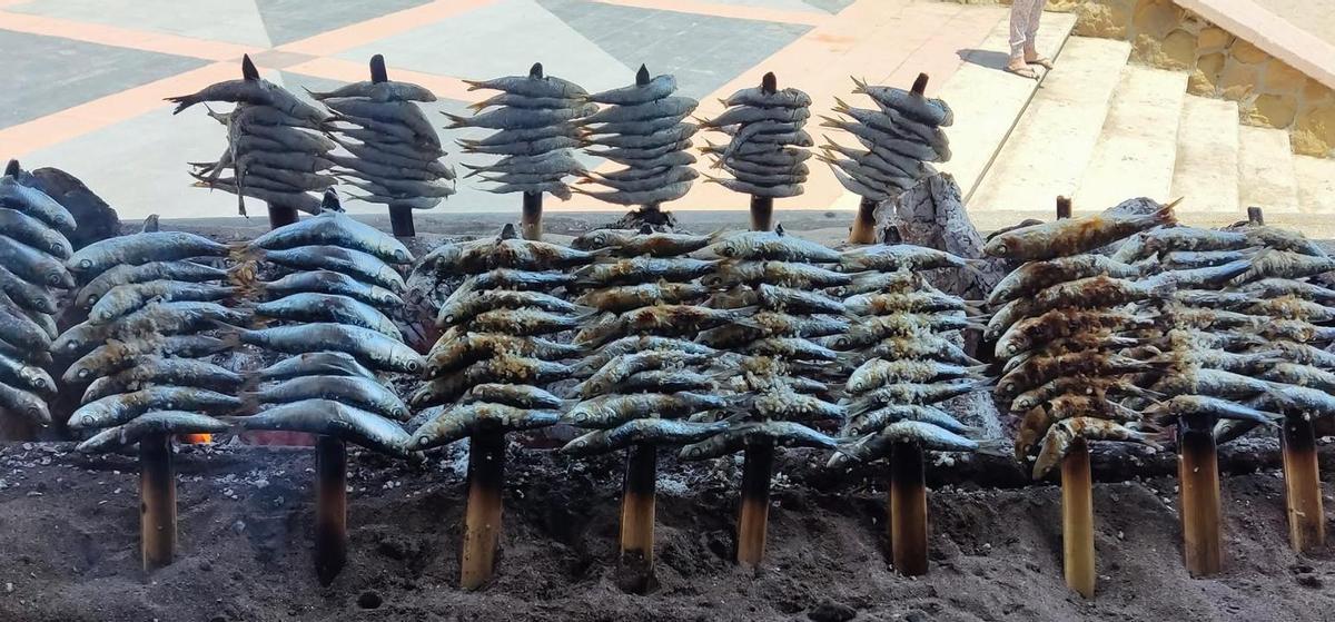Espetos en La Jabega (Torremolinos).