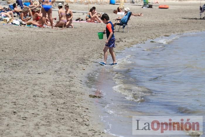 Ambiente en las playas de la Región durante el primer fin de semana de la 'nueva normalidad'