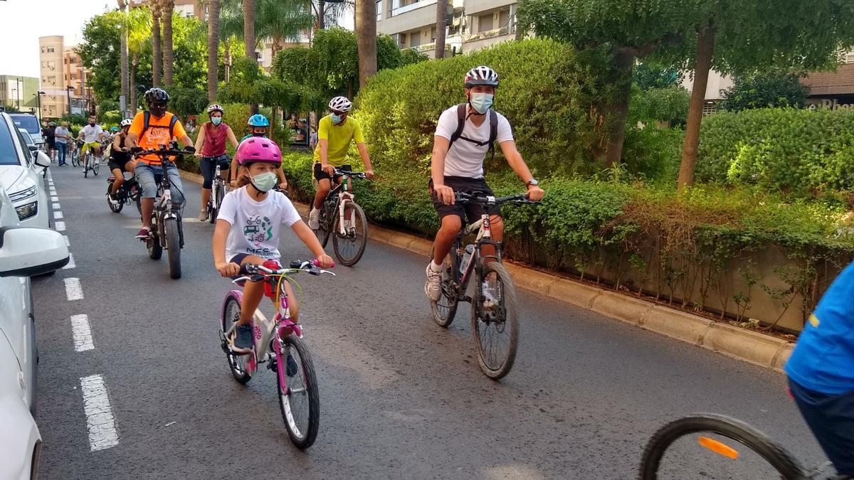 Recorrido urbano en bici en Torrent.