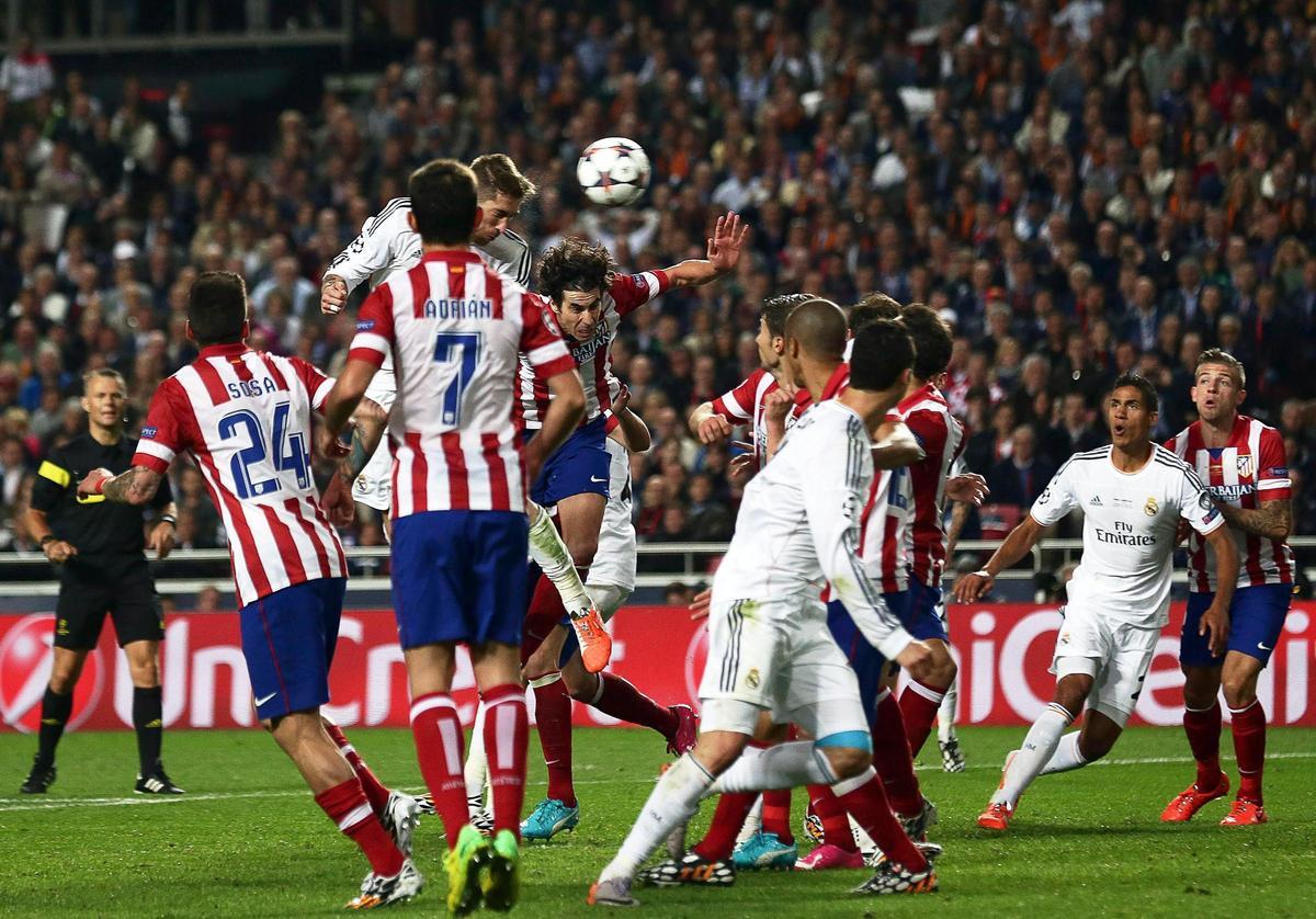 Gol de Sergio Ramos en la final de la Champions de 2014