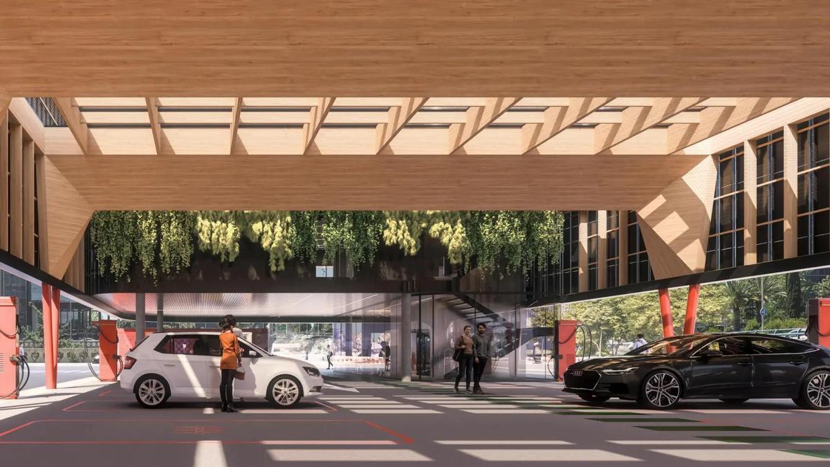 La estación de recarga eléctrica estará dotada de puntos de carga ultrarrápida de hasta 400kW, serán 19 para turismos y una para vehículos pesados de hasta 12 metros de longitud