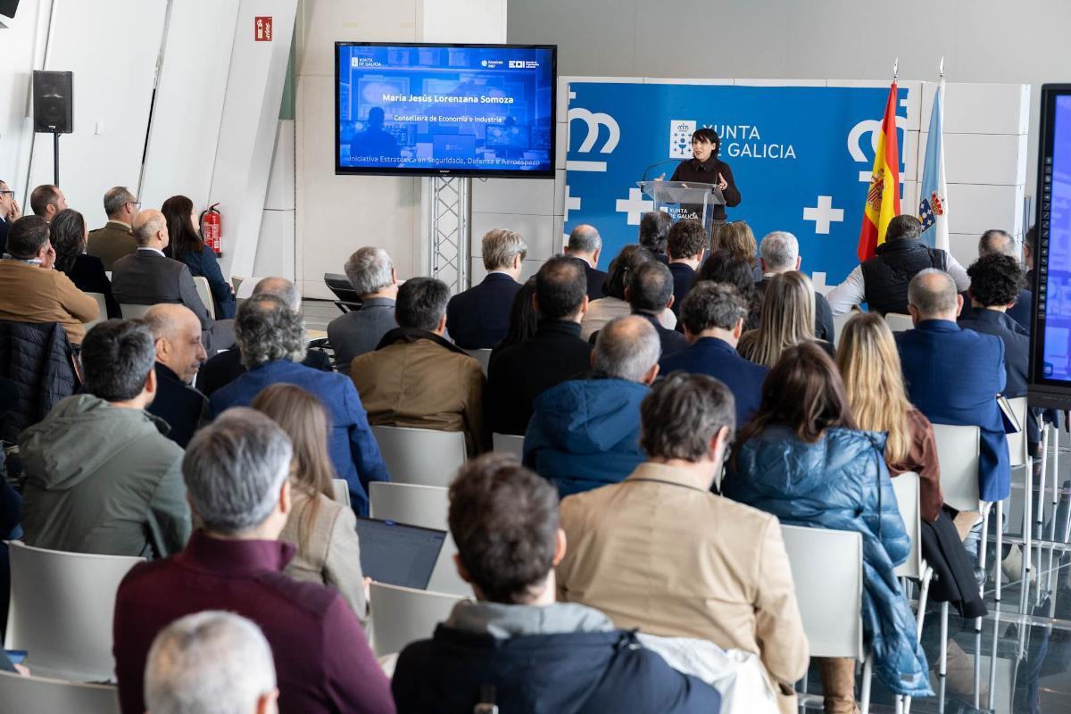 María Jesús Lorenzana durante la presentación del Programa Ejecutivo en Industria de Defensa en Galicia