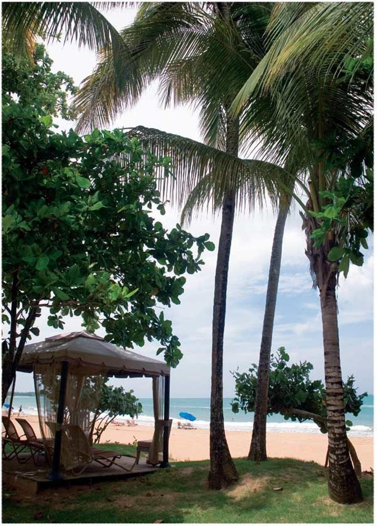 Resort Wyndham, en Río Mar, con grandesplayas y mar azul, a media hora de San Juan.