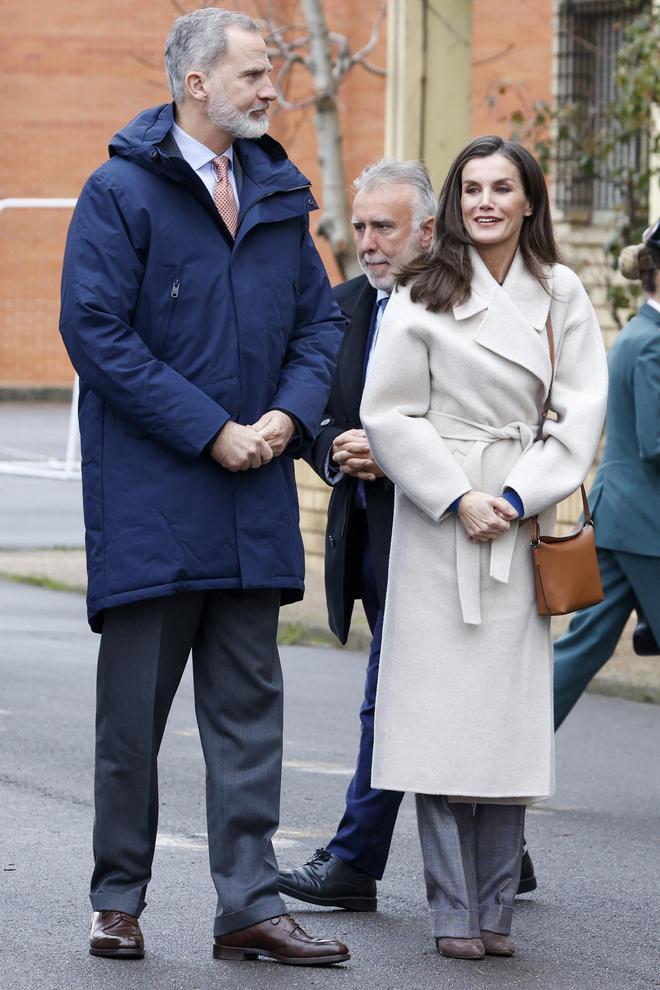 El rey Felipe VI y la reina Letizia en un acto de la Fundación Princesa de Girona en León