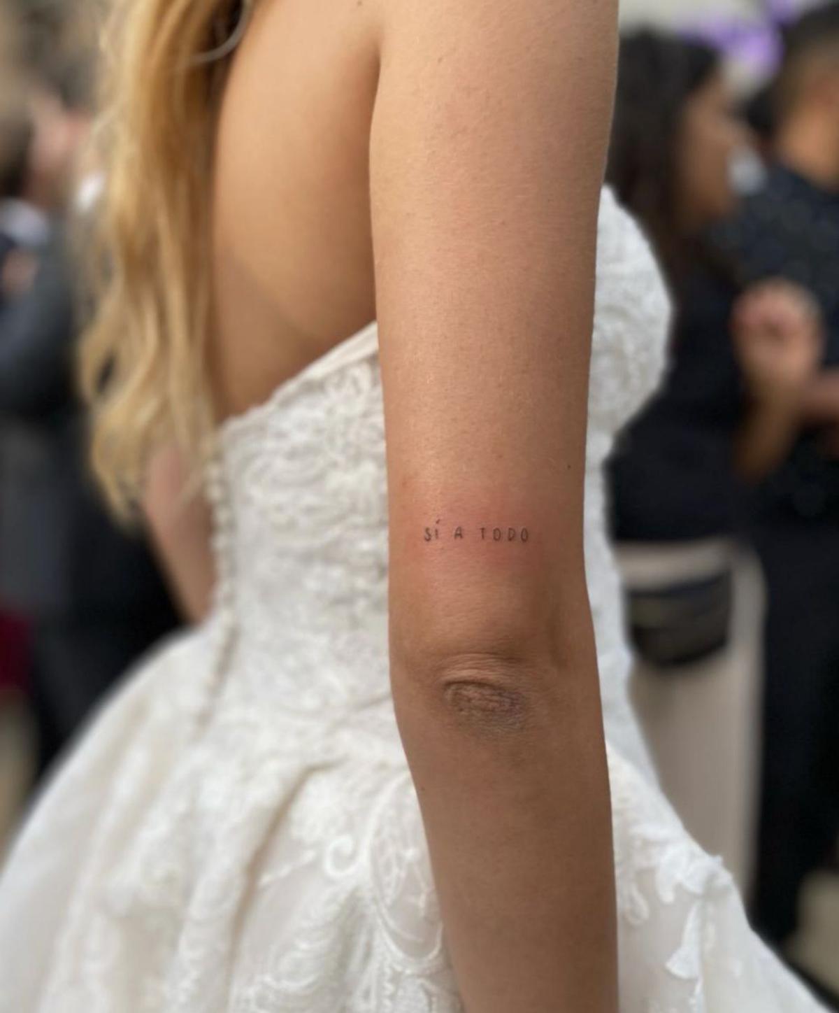 Tatuaje de una novia.