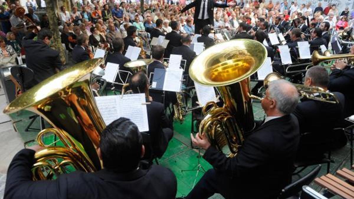 Actuación de la banda municipal de A Coruña.