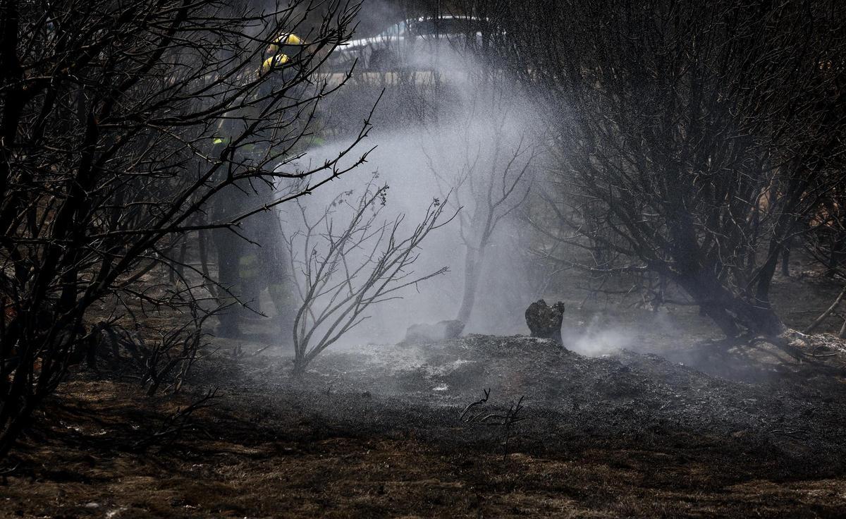 En imágenes | Así trabaja el operativo de extinción en el quinto día de incendio en las Cinco Villas