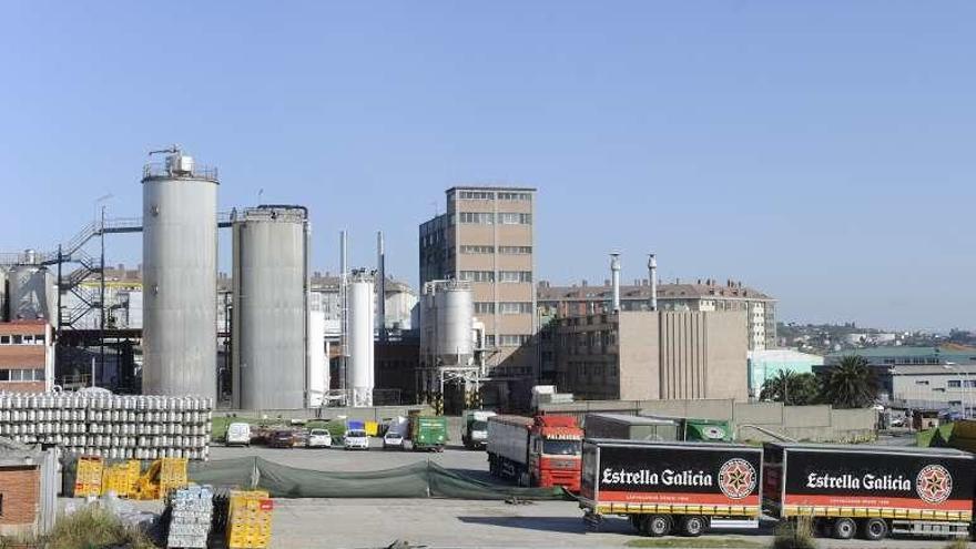Fábrica de Estrella Galicia, en A Grela.