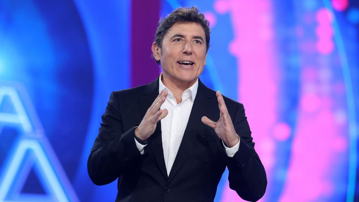 Manel Fuentes en el plató de 'Tu cara me suena 11'