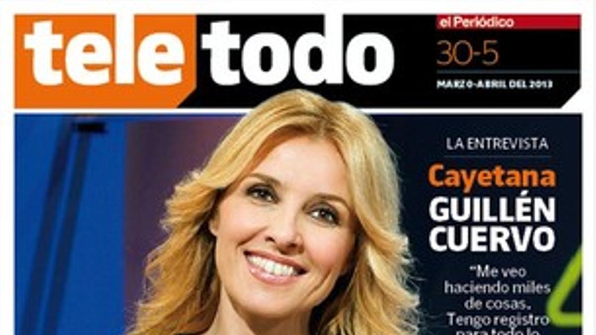 Cayetana Guillén Cuervo, protagonista de la portada de 'Teletodo'