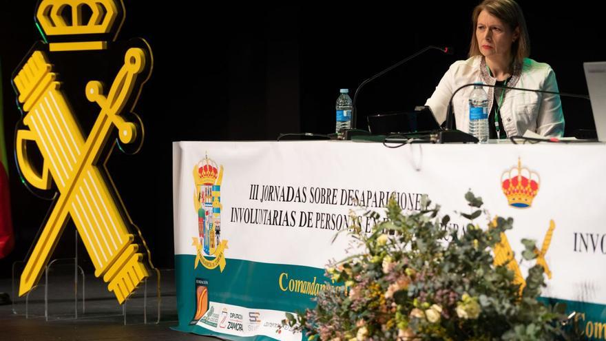 María Teresa Ares Juan, farmaceútica de Mombuey y ponente en las jornadas sobre desapariciones. | J. L. F.