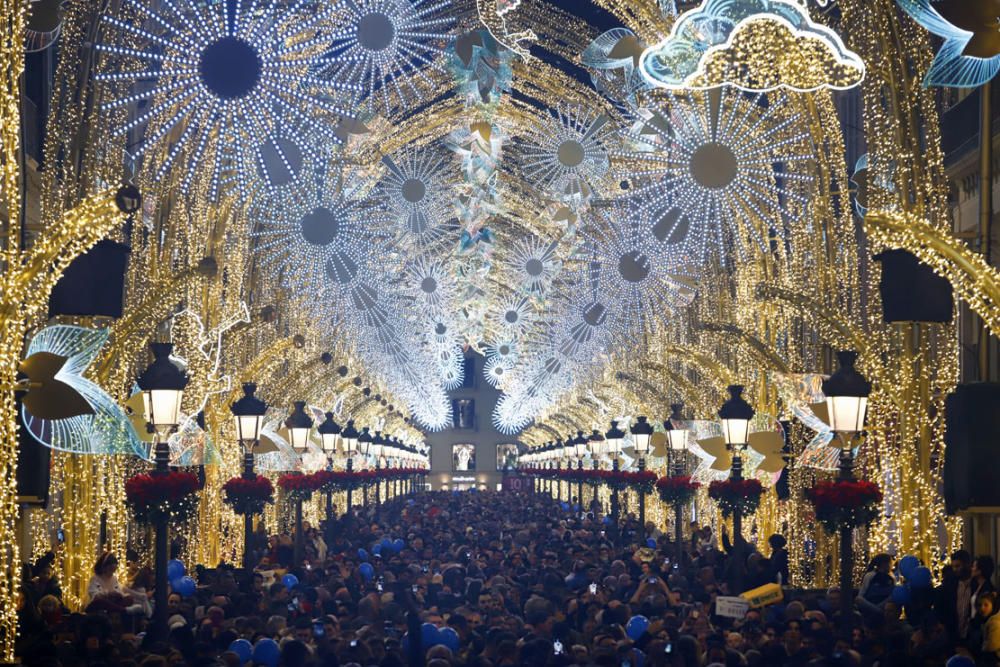 Encendido de las luces de Navidad de Larios en Málaga