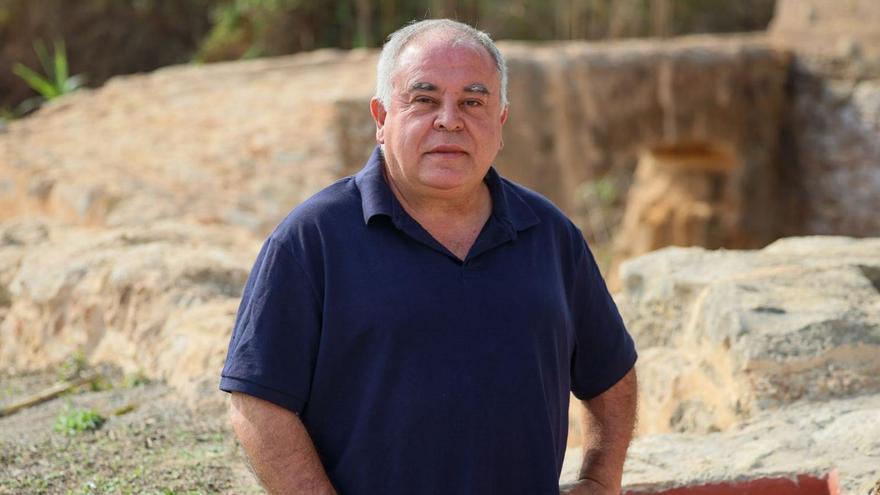 Mariano Costa Juan, presidente de la recién constituida Unión por la Defensa del Agua, en la Font des Ierns. | MARCELO SASTRE