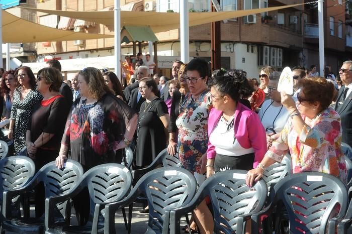 Exhibición de saltos y jura de bandera en Alcantar