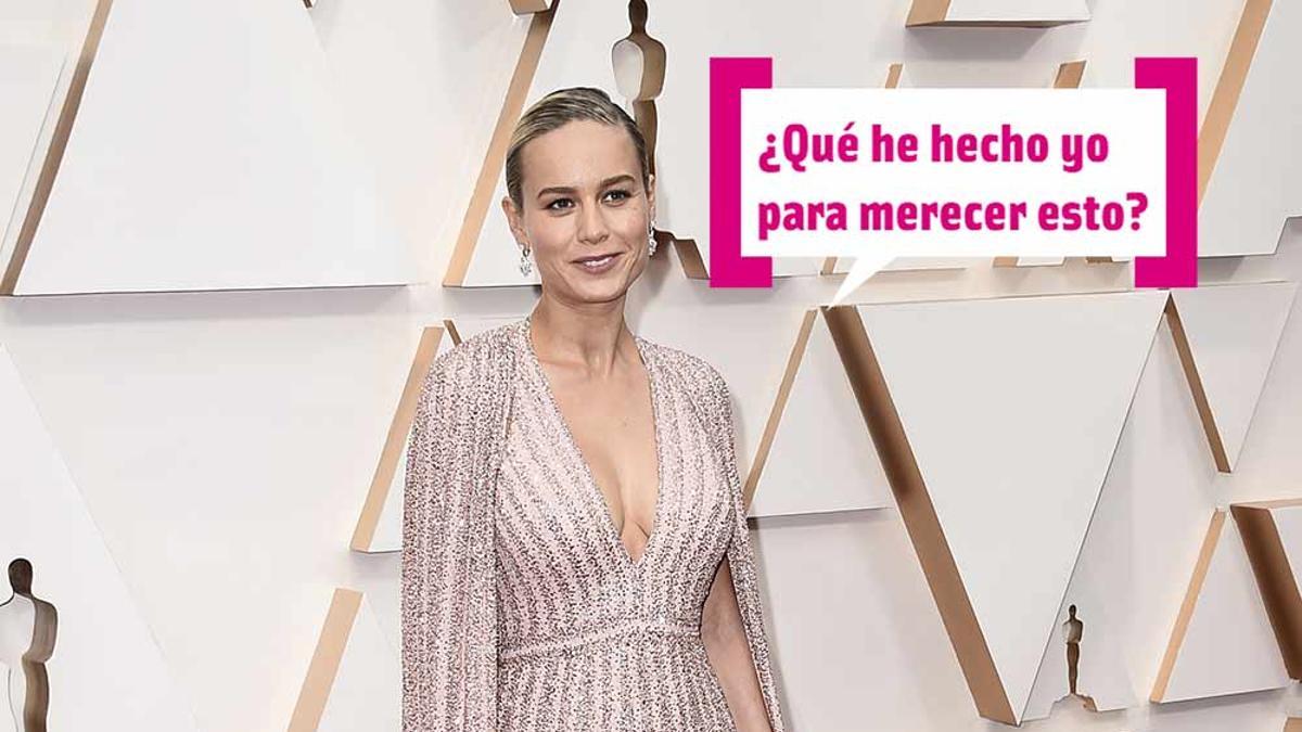 Brie Larson en los Oscar 2020 con bocadillo Cuore