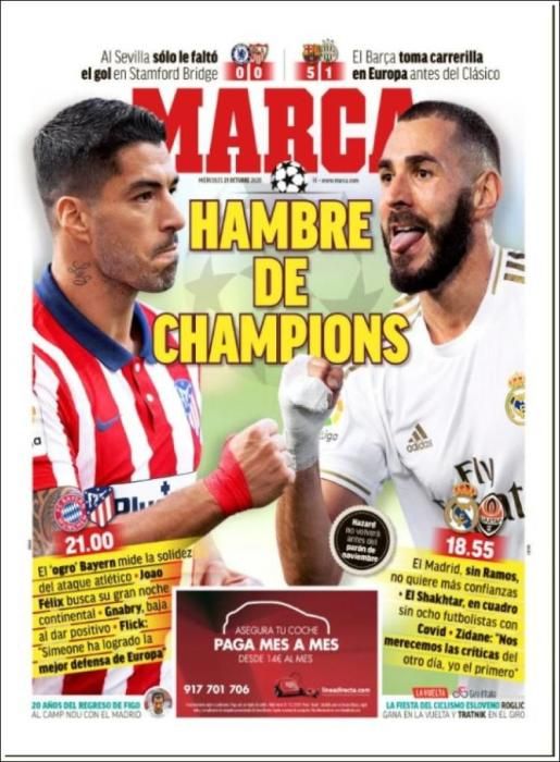 Portada MARCA miércoles 21 octubre 2020