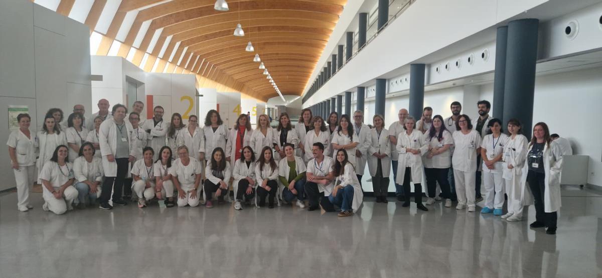 Personal del área de Hematología del HUCA.