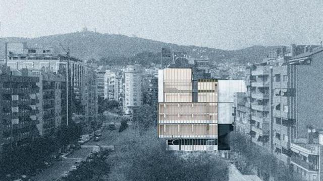Imagen virtual de la futura sede del Col·legi d'Economistes.