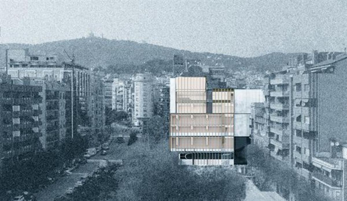 Imagen virtual de la futura sede del Col·legi d’Economistes. Imagen virtual de la futura sede del Col·legi d’Economistes.