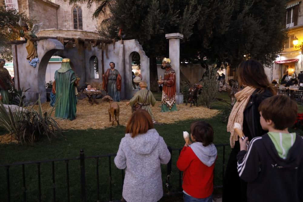 Así es el belén de la Plaza de la Reina