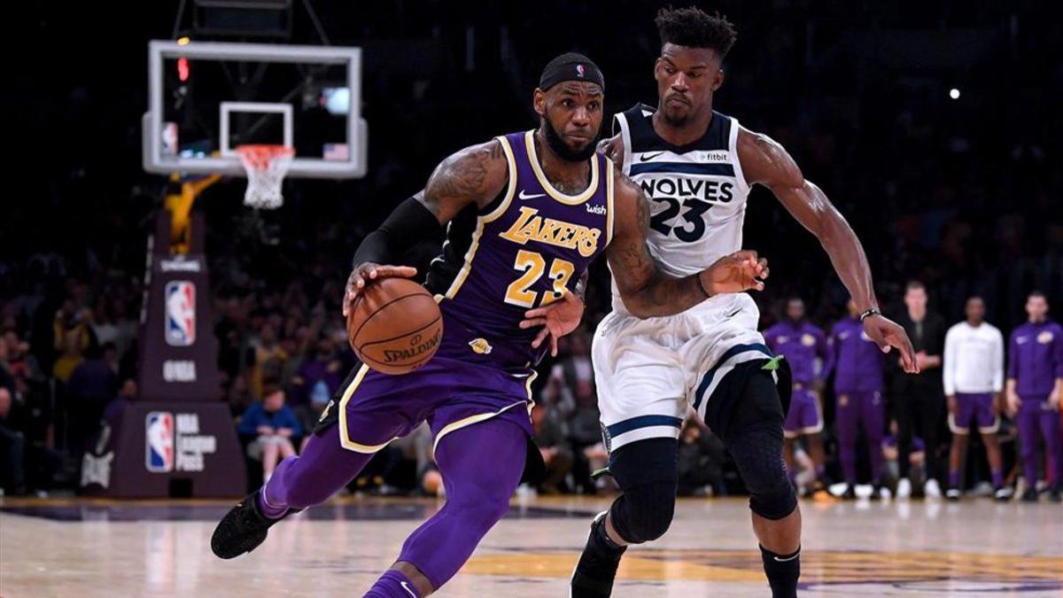 LeBron James, inspirado ante los Timberwolves