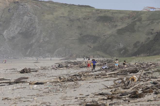 El estado de las playas de la comarca de Avilés tras los últimos temporales