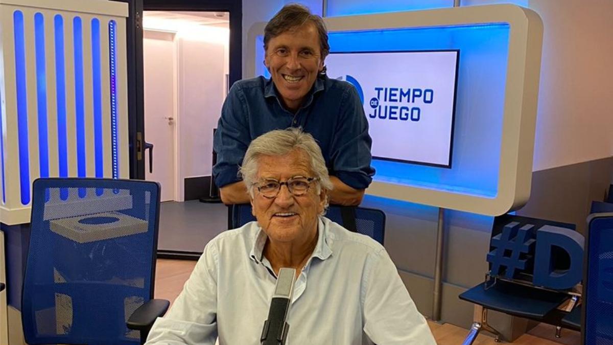 Pepe Domingo Castaño junto a su compañero inseparable Paco González