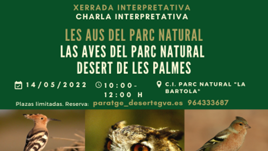 Las aves del Parque Natural Desert de les Palmes