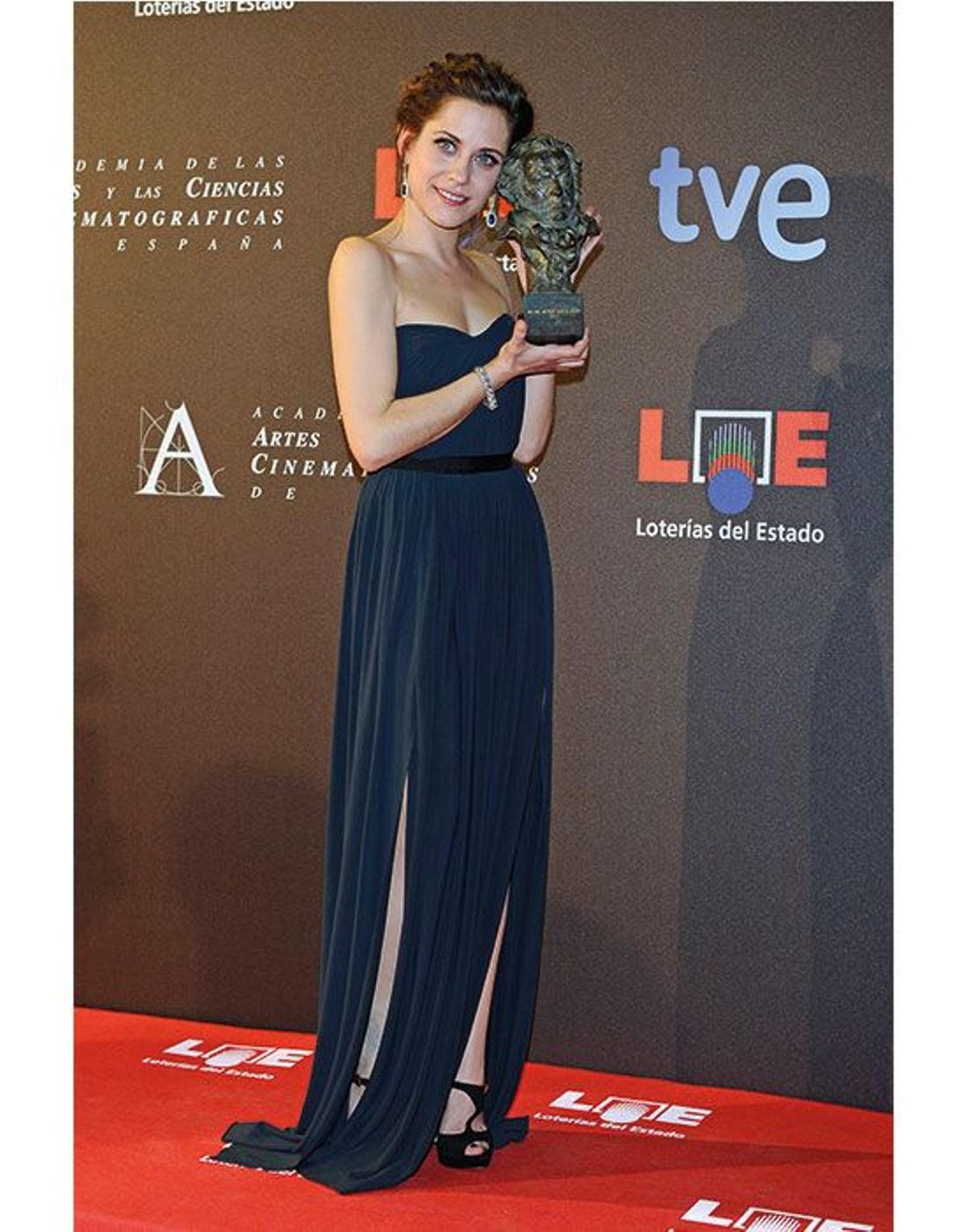 María León en los Goya de 2012