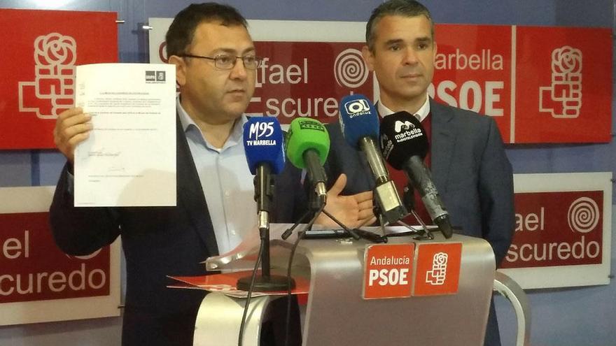 Miguel Ángel Heredia y José Bernal, este lunes en Marbella.
