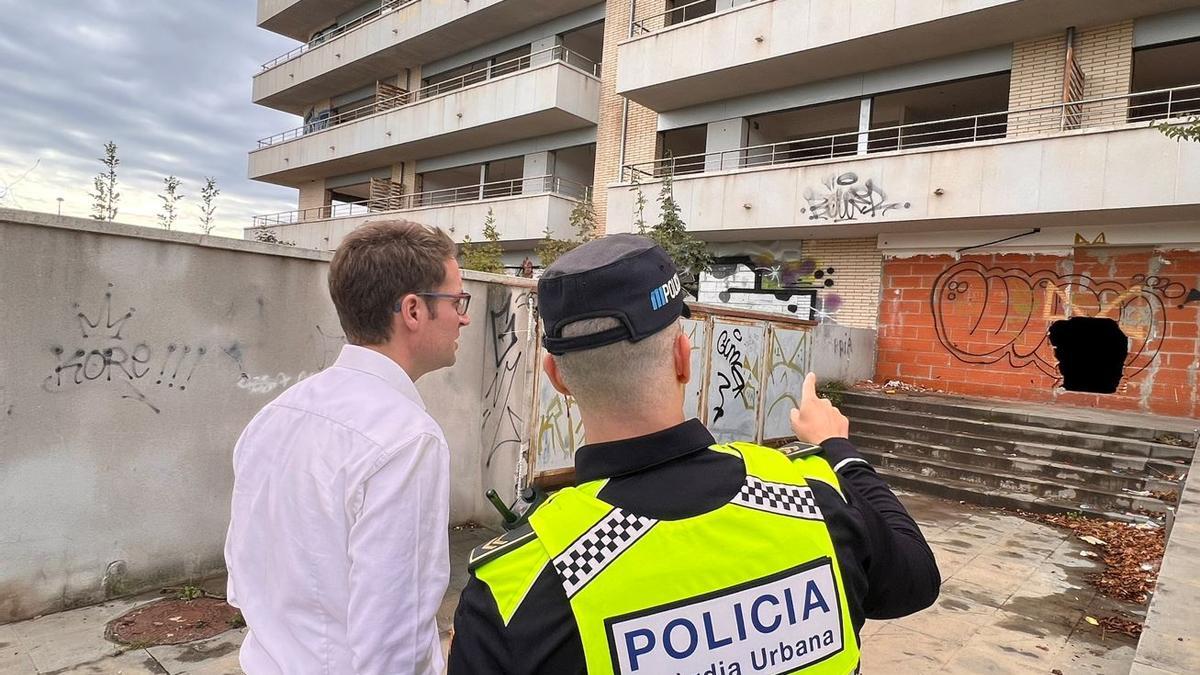 Jordi Masquef el dia del desallotjament.