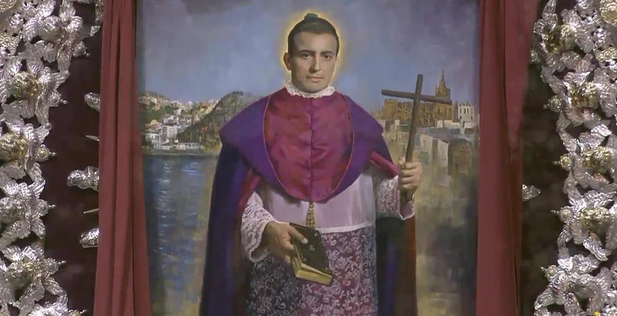 Lienzo del nuevo Beato, el padre Torres Padilla.