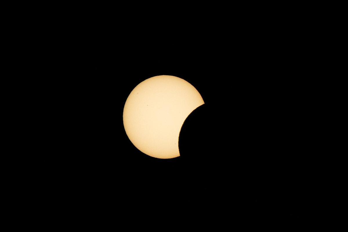 Las primeras imágenes del eclipse Las primeras imágenes del eclipse