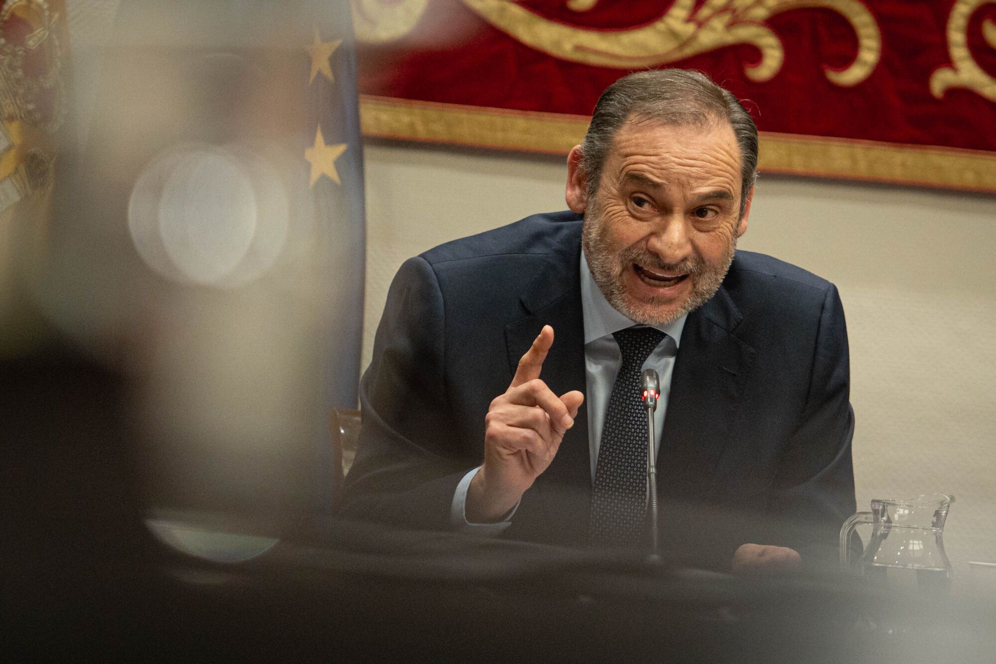 José Luis Ábalos comparece en el Parlamento de Canarias.