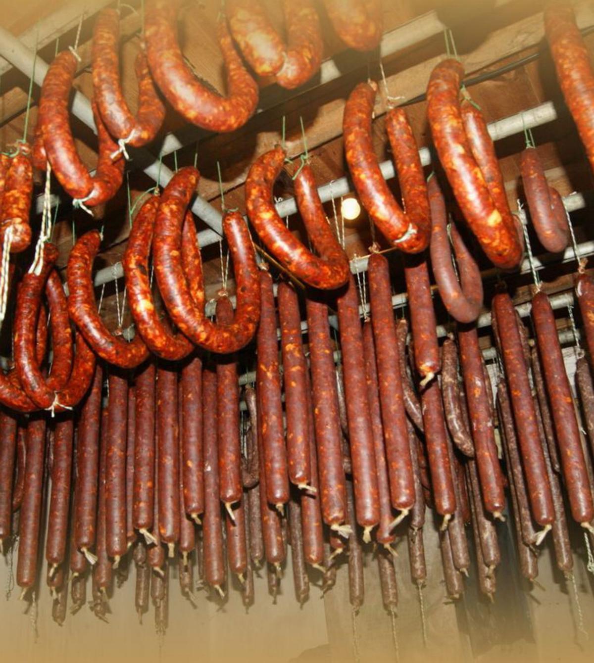 Chorizos colgados en los varales. | Ch. S. 