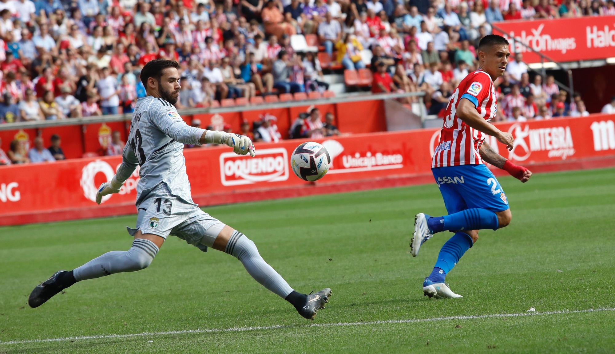 En imágenes: así fue el empate entre Burgos y Sporting en El Molinón